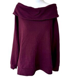 Victoria’s Secret Victoria Sport Off the Shoulder Cowl Neck Sweatshirt Size XL